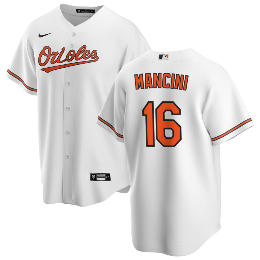 Nike Men #16 Trey Mancini Baltimore Orioles Baseball Jerseys Sale-White